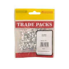 CENTURION TRADE PACKS CABLE CLIP - WHITE - 4MM (100 PK)