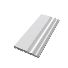 FREEFOAM 125MM OGEE PVC SKIRTING BOARD WHITE