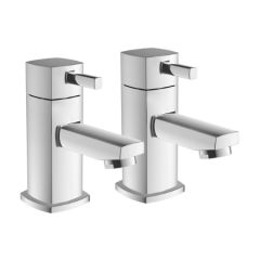 TOULON BASIN PILLAR TAPS (CHROME)