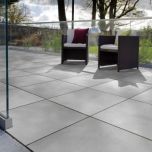 Pavestone Calibra Silver Grey Porcelain Paving slabs