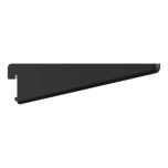 ROTHLEY TWINSLOT SHELVING BRACKET MATT BLACK 12.5" (320MM)